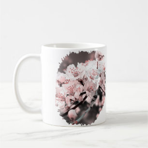 Caneca De Café Primavera Blossom - Ilustração Ornamental Rosa