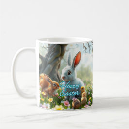 Caneca De Café Primavera Bunny da Páscoa