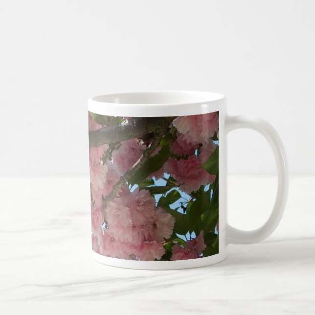Caneca De Café Primavera da Árvore IV de Blossomas Duplas (Direita)