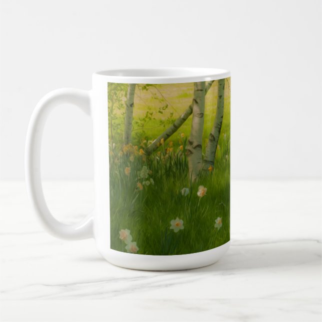 Caneca De Café Primavera Daffodils (Esquerda)