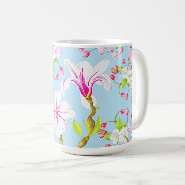 Caneca De Café Primavera de uma lama clássica (M,C) (Frente Esquerda)