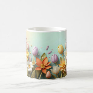 Caneca De Café primavera, flores, flor, verão, floral, natureza,