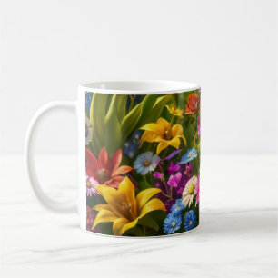 Caneca De Café primavera, flores, flor, verão, floral, natureza,