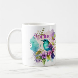 Caneca De Café Primavera Melody Birds Cup