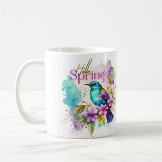 Caneca De Café Primavera Melody Birds Cup