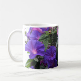 Caneca De Café Primavera Morning Glories in Blue