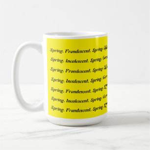 Caneca De Café Primavera para Palavras