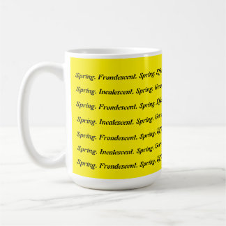 Caneca De Café Primavera para Palavras