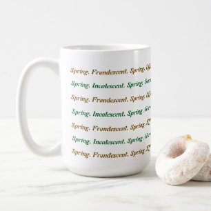 Caneca De Café Primavera para Palavras