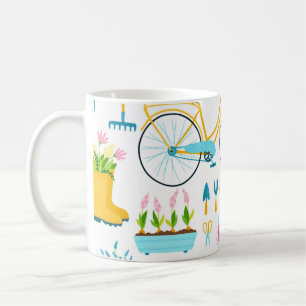 Caneca De Café Primavera sem descontinuidades em cartografia simp