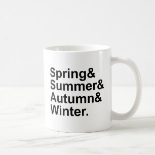 Caneca De Café Primavera Verão Outono Inverno Quatro Estações
