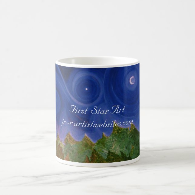 Caneca De Café Primeira arte da estrela (Centro)