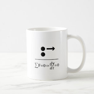 Caneca De Café Primeira Lei de Newton