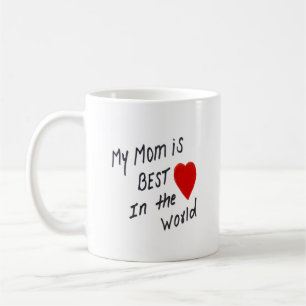 Caneca De Café primeira mãe feliz dia de as mães simples manuscri
