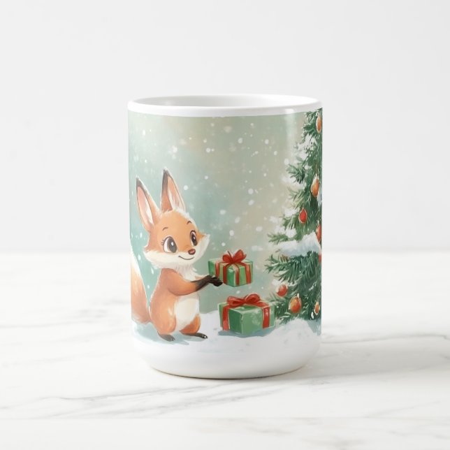 Caneca De Café Primeira Nevasca da Raposa junto à Árvore de Natal (Centro)