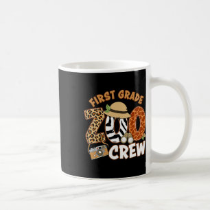 Caneca De Café Primeira Série Equipe do Zoológico de Volta à Esco