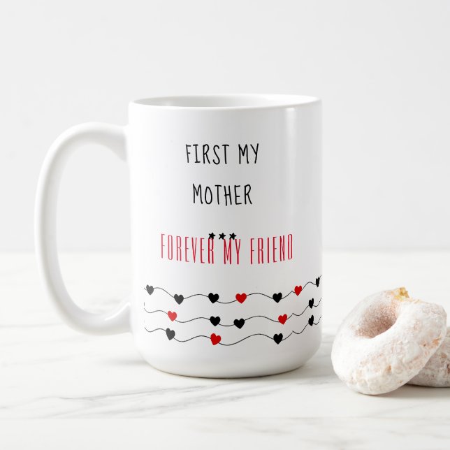 Caneca De Café Primeiramente minha mãe - dia das mães (Com Donut)