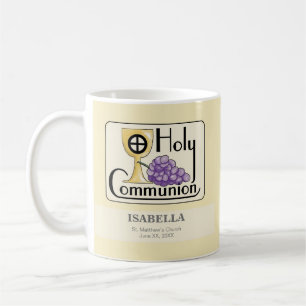 Caneca De Café Primeiras Uvas e Taças Comunitárias, Personaliz