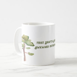Caneca de Café Primeiras Versões Para Escritores