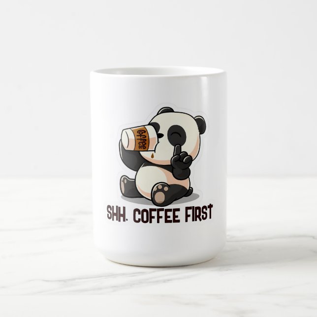 Caneca De Café Primeiro Adesivo do Panda Coffee (Centro)