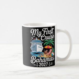 Caneca De Café Primeiro cruzeiro bahamas 2027 viagem de férias co