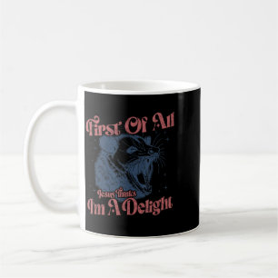 Caneca De Café Primeiro De Jesus Acha Um Delícia Funny Opossum Me