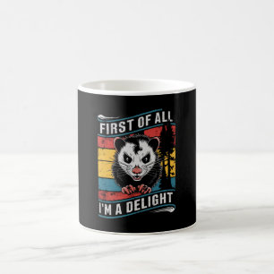 Caneca De Café Primeiro de Tudo Sou um Possum Divertido e Encanta
