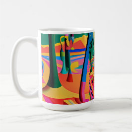 Caneca De Café Primeiro Dia da Escola de Surrealismo - Ken Gage A