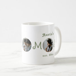 Caneca De Café Primeiro Dia das Mães Foto da Mãe Estabelecida