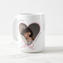 Primeiro Dia das Mães personalizado foto em forma