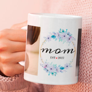 Caneca De Café Primeiro Dia de as mães Personalizado Ano Para Fot