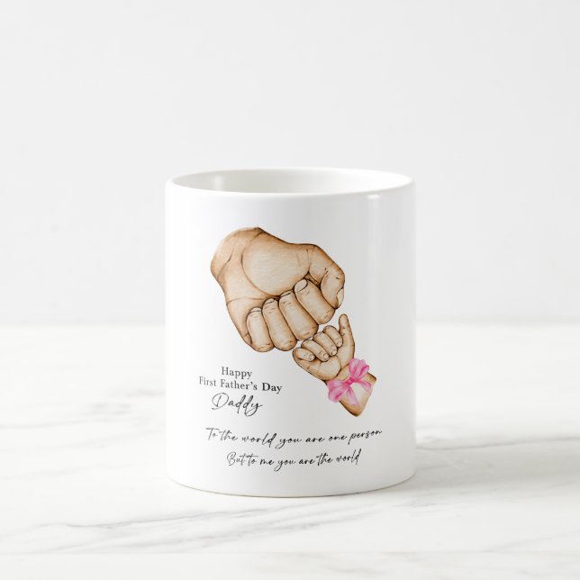 Caneca De Café Primeiro Dia de os pais (Centro)