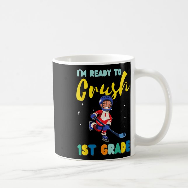 Caneca De Café Primeiro Dia De Volta À Escola Pronto Para Detonar (Direita)