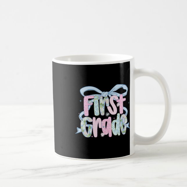 Caneca De Café Primeiro Dia Do Primeiro Ano Floral Bundle Para Pr (Direita)