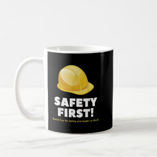 Caneca De Café Primeiro Dia Mundial da Segurança e da Saúde