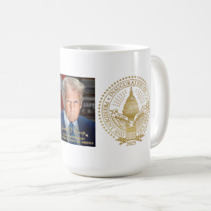 Caneca De Café Primeiro e Segundo Selo Inaugural Donald Trump