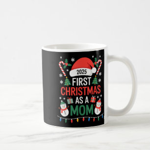 Caneca De Café Primeiro Natal Como Mãe 2025 Família Correspondent
