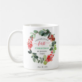 Caneca De Café Primeiro Natal como Pais Feriados Feriados Persona