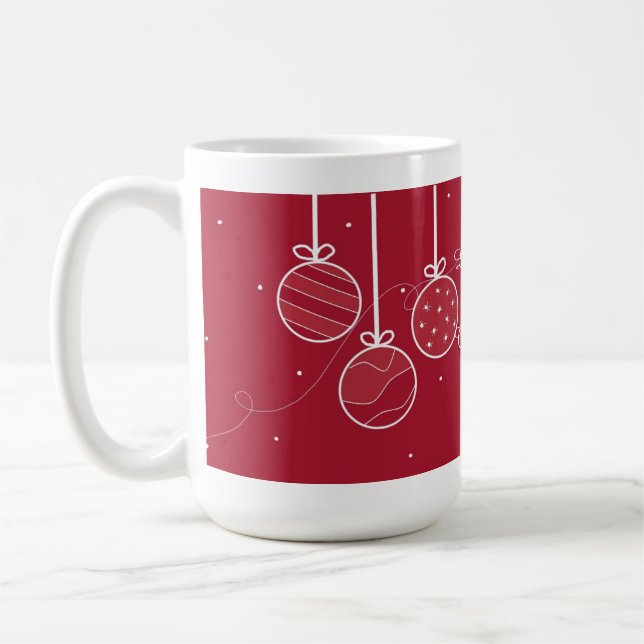 Caneca De Café Primeiro Natal do Bebê Decorativo (Esquerda)