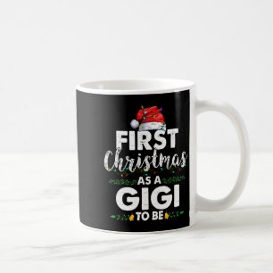 Caneca De Café Primeiro Natal Engraçado como uma Gigi para ser No