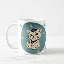 Primeiro Oficial Presente Amante de Gato Travesso