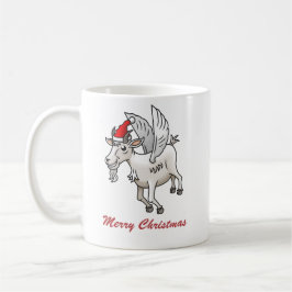 Caneca De Café Primeiro voo do bode de Natal
