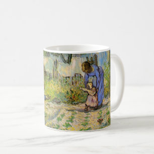 Caneca De Café Primeiros Passos (após Millet) por Vincent van Gog