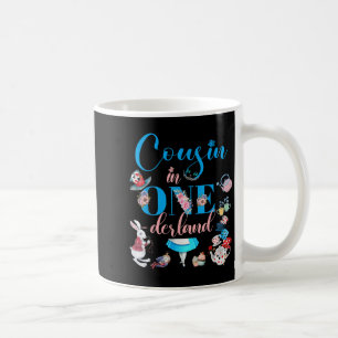 Caneca De Café Primo Da Família Alice Em Onederland No Aniversári