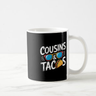 Caneca De Café Primos Engraçados E Primos De Férias De Tacos