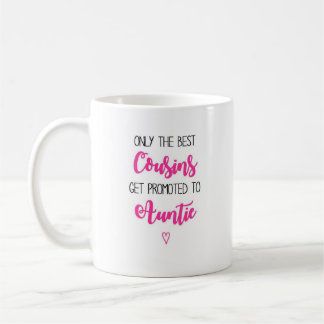 Caneca De Café Primos promovidos ao Auntie Cor-de-rosa