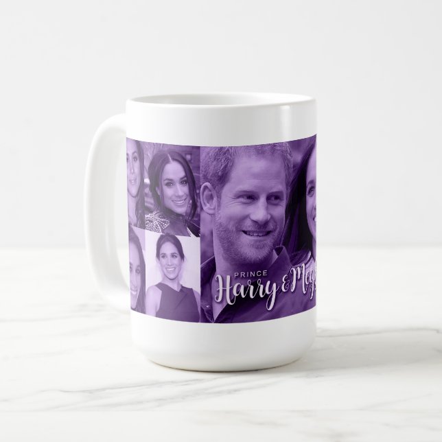 Caneca De Café Prince Harry & Meghan Markle (Frente Esquerda)
