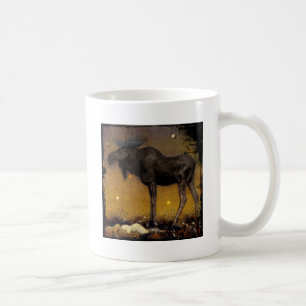 Caneca De Café Princesa Algodão Adormecido dos alces do pulo