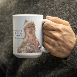 Caneca De Café Princesa Anima se Sentindo Calma