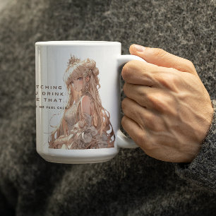 Caneca De Café Princesa Anima se Sentindo Calma